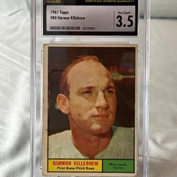 1961 TOPPS HARMON KILLEBREW #80 CSG 3.5 - Picture 1 of 3